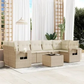 Garden sofa set with beige cushions 8 pcs PE rattan by , Garden sets - Ref: Foro24-3252275, Price: 565,61 €, Discount: %