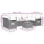Gartensofa-Set mit beigen Kissen 8 Stück PE-Rattan von , Gartensets - Ref: Foro24-3252275, Preis: 565,64 €, Rabatt: %