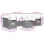 Gartensofa-Set mit beigen Kissen 8 Stück PE-Rattan von , Gartensets - Ref: Foro24-3252275, Preis: 554,80 €, Rabatt: %