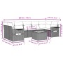 8-piece garden sofa set and gray synthetic rattan cushions by , Garden sets - Ref: Foro24-3252277, Price: 496,83 €, Discount: %