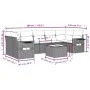 8-piece garden sofa set and gray synthetic rattan cushions by , Garden sets - Ref: Foro24-3252277, Price: 511,62 €, Discount: %