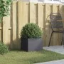 Anthracite cold rolled steel planter 32x30x29 cm by , Pots and planters - Ref: Foro24-841539, Price: 39,14 €, Discount: %