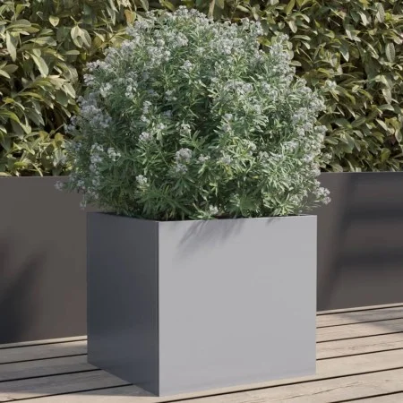 Jardinera de acero galvanizado plateado 32x30x29 cm de , Maceteros y jardineras - Ref: Foro24-841545, Precio: 31,57 €, Descue...