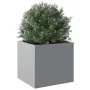 Pflanzgefäß aus silber verzinktem Stahl, 32 x 30 x 29 cm von , Töpfe und Pflanzgefäße - Ref: Foro24-841545, Preis: 29,46 €, R...