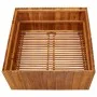 Blumenbeet aus massivem Akazienholz, 100 x 100 x 50 cm von vidaXL, Töpfe und Pflanzgefäße - Ref: Foro24-45928, Preis: 180,73 ...