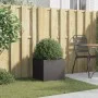 Black cold rolled steel planter 42x40x39 cm by , Pots and planters - Ref: Foro24-841547, Price: 48,32 €, Discount: %