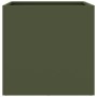 Olive green cold rolled steel planter 42x40x39 cm by , Pots and planters - Ref: Foro24-841553, Price: 41,30 €, Discount: %