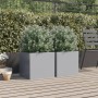 Jardineras 2 unidades acero galvanizado plateado 42x40x39 cm de , Maceteros y jardineras - Ref: Foro24-841558, Precio: 66,07 ...