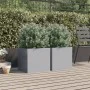 Jardineras 2 unidades acero galvanizado plateado 42x40x39 cm de , Maceteros y jardineras - Ref: Foro24-841558, Precio: 60,88 ...