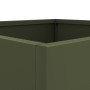 Pflanzgefäße 2 Stück olivgrüner kaltgewalzter Stahl 49x47x46 cm von , Töpfe und Pflanzgefäße - Ref: Foro24-841566, Preis: 74,...