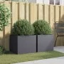 Planters 2 pcs anthracite cold rolled steel 49x47x46 cm by , Pots and planters - Ref: Foro24-841564, Price: 98,65 €, Discount: %
