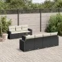 8-piece garden sofa set and black synthetic rattan cushions by , Modular outdoor sofas - Ref: Foro24-3251063, Price: 486,15 €...