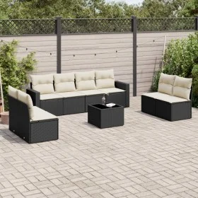 8-piece garden sofa set and black synthetic rattan cushions by , Modular outdoor sofas - Ref: Foro24-3251193, Price: 491,60 €...