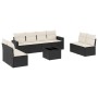 8-piece garden sofa set and black synthetic rattan cushions by , Modular outdoor sofas - Ref: Foro24-3251193, Price: 498,27 €...