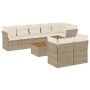 9-piece garden sofa set with beige synthetic rattan cushions by , Garden sets - Ref: Foro24-3223734, Price: 596,91 €, Discoun...