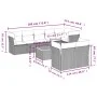 9-teiliges Gartensofa-Set mit beigen synthetischen Rattankissen von , Gartensets - Ref: Foro24-3223734, Preis: 611,00 €, Raba...