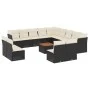 14-piece garden sofa set with black synthetic rattan cushions by , Garden sets - Ref: Foro24-3223935, Price: 815,48 €, Discou...