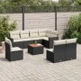 8-piece garden sofa set and black synthetic rattan cushions by , Garden sets - Ref: Foro24-3224159, Price: 508,07 €, Discount: %