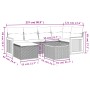 7-teiliges Gartensofa-Set und beigefarbene synthetische Rattankissen von , Gartensets - Ref: Foro24-3260266, Preis: 470,86 €,...
