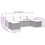 Gartensofa-Set mit Kissen, 6-teilig, beiges synthetisches Rattan von , Gartensets - Ref: Foro24-3260302, Preis: 374,12 €, Rab...