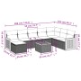 9-teiliges Gartensofa-Set mit beigen synthetischen Rattankissen von , Gartensets - Ref: Foro24-3260337, Preis: 546,48 €, Raba...