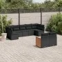 8-teiliges Gartensofa-Set und schwarze synthetische Rattankissen von , Gartensets - Ref: Foro24-3260368, Preis: 586,03 €, Rab...