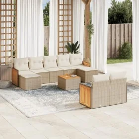 Garden sofa set with beige cushions 10 pieces synthetic rattan by , Garden sets - Ref: Foro24-3260490, Price: 686,13 €, Disco...