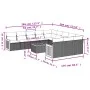 12-piece garden sofa set with gray synthetic rattan cushions by , Garden sets - Ref: Foro24-3260520, Price: 777,59 €, Discoun...