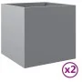 Jardineras 2 unidades acero galvanizado plateado 49x47x46 cm de , Maceteros y jardineras - Ref: Foro24-841570, Precio: 70,79 ...