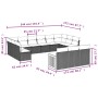 Garden sofa set with cushions 13 pieces gray synthetic rattan by , Garden sets - Ref: Foro24-3260541, Price: 791,97 €, Discou...