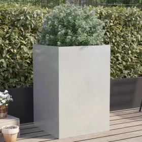 Pflanzgefäß aus silbernem Edelstahl, 52 x 48 x 75 cm von , Töpfe und Pflanzgefäße - Ref: Foro24-841587, Preis: 86,04 €, Rabat...