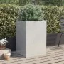Pflanzgefäß aus silbernem Edelstahl, 52 x 48 x 75 cm von , Töpfe und Pflanzgefäße - Ref: Foro24-841587, Preis: 86,02 €, Rabat...