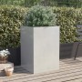 Pflanzgefäß aus silbernem Edelstahl, 52 x 48 x 75 cm von , Töpfe und Pflanzgefäße - Ref: Foro24-841587, Preis: 102,41 €, Raba...