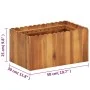 Blumenbeet aus massivem Akazienholz, 50 x 30 x 25 cm von vidaXL, Töpfe und Pflanzgefäße - Ref: Foro24-45917, Preis: 43,55 €, ...