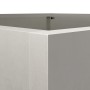 Pflanzgefäß aus silbernem Edelstahl, 52 x 48 x 75 cm von , Töpfe und Pflanzgefäße - Ref: Foro24-841587, Preis: 102,41 €, Raba...