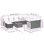11-teiliges Gartensofa-Set mit beigen synthetischen Rattankissen von , Gartensets - Ref: Foro24-3260645, Preis: 704,73 €, Rab...