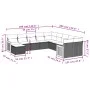11-piece garden sofa set and gray synthetic rattan cushions by , Garden sets - Ref: Foro24-3260653, Price: 668,65 €, Discount: %