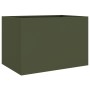 Jardinera de acero laminado en frío verde oliva 62x40x39 cm de , Maceteros y jardineras - Ref: Foro24-841598, Precio: 60,80 €...