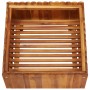 Arriate de madera maciza de acacia 50x50x25 cm de vidaXL, Maceteros y jardineras - Ref: Foro24-45921, Precio: 48,57 €, Descue...