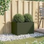 Jardinera de acero laminado en frío verde oliva 62x40x39 cm de , Maceteros y jardineras - Ref: Foro24-841598, Precio: 60,80 €...