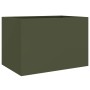 Jardinera de acero laminado en frío verde oliva 62x40x39 cm de , Maceteros y jardineras - Ref: Foro24-841598, Precio: 60,80 €...