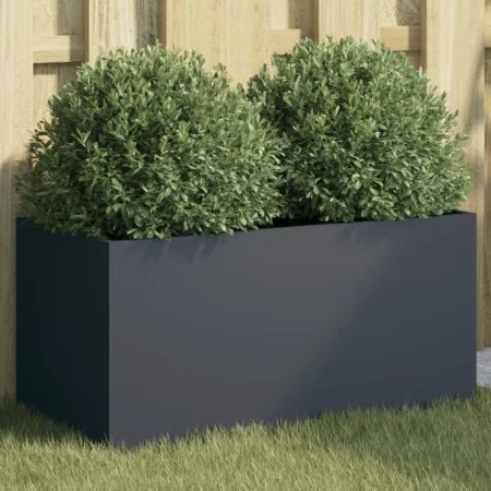 Pflanzgefäß aus kaltgewalztem Stahl in Anthrazit, 62 x 30 x 29 cm von , Töpfe und Pflanzgefäße - Ref: Foro24-841591, Preis: 4...
