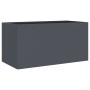Anthracite cold rolled steel planter 62x30x29 cm by , Pots and planters - Ref: Foro24-841591, Price: 52,59 €, Discount: %