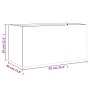 Anthracite cold rolled steel planter 62x30x29 cm by , Pots and planters - Ref: Foro24-841591, Price: 52,59 €, Discount: %