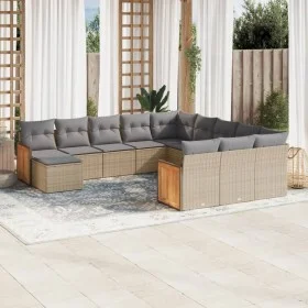 12-piece garden sofa set and brown synthetic rattan cushions by , Garden sets - Ref: Foro24-3260666, Price: 813,19 €, Discoun...