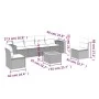 7-piece garden sofa set with gray PE rattan cushions by , Garden sets - Ref: Foro24-3225395, Price: 421,85 €, Discount: %