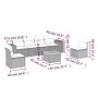 7-piece garden sofa set and beige synthetic rattan cushions by , Garden sets - Ref: Foro24-3257725, Price: 444,55 €, Discount: %