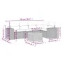 Garden sofa set with cushions 6 pieces beige synthetic rattan by , Garden sets - Ref: Foro24-3257767, Price: 435,98 €, Discou...