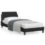 Bed frame with black fabric headboard 90x200 cm by , Beds and slatted bases - Ref: Foro24-373107, Price: 129,82 €, Discount: %