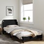 Bed frame with black fabric headboard 90x200 cm by , Beds and slatted bases - Ref: Foro24-373107, Price: 129,82 €, Discount: %